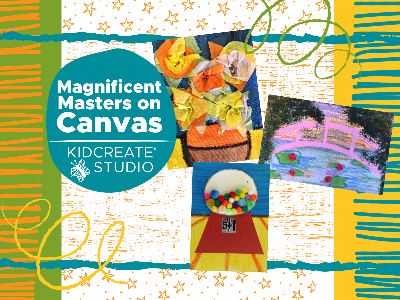 Kidcreate Studio - Bloomfield. Magnificent Masters on Canvas Mini-Camp (6-12 Years)