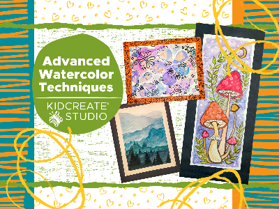 Kidcreate Studio - Eden Prairie. Advanced Watercolor Techniques Mini-Camp (7-14 Years)